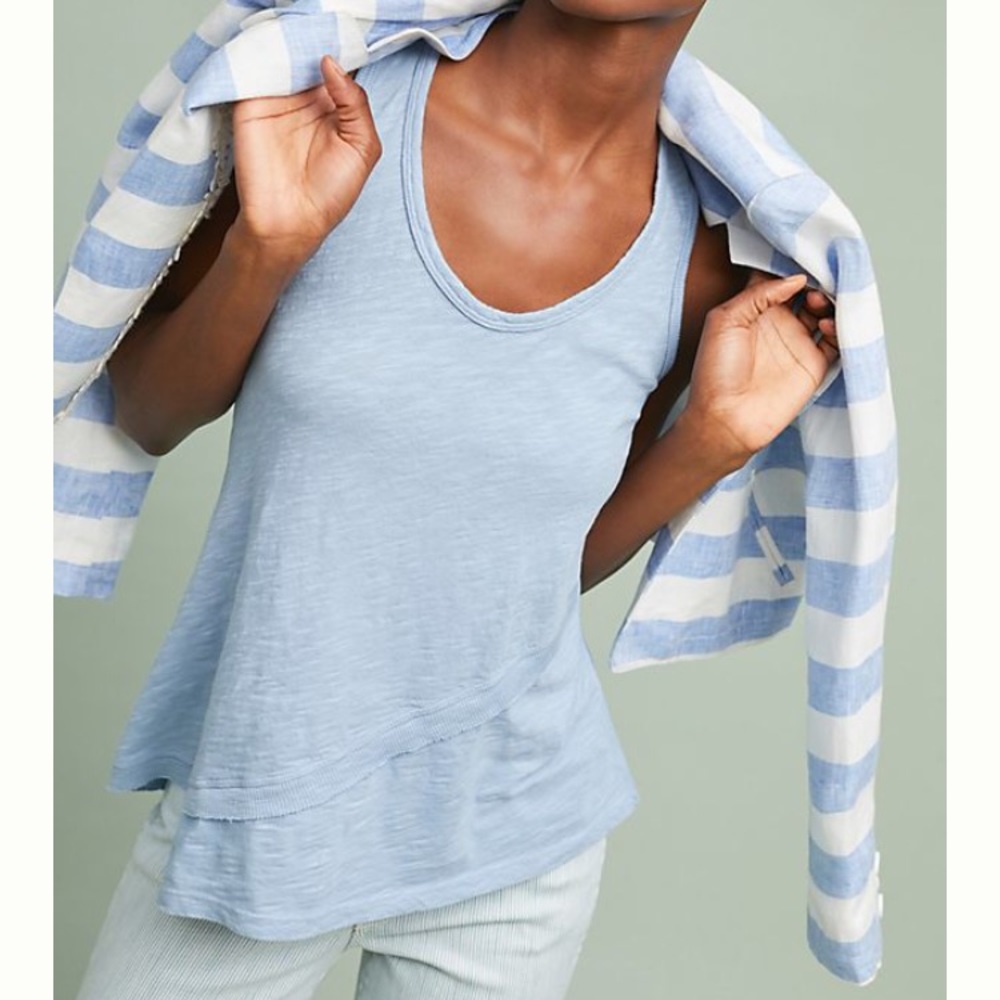 Anthropologie left of center tank